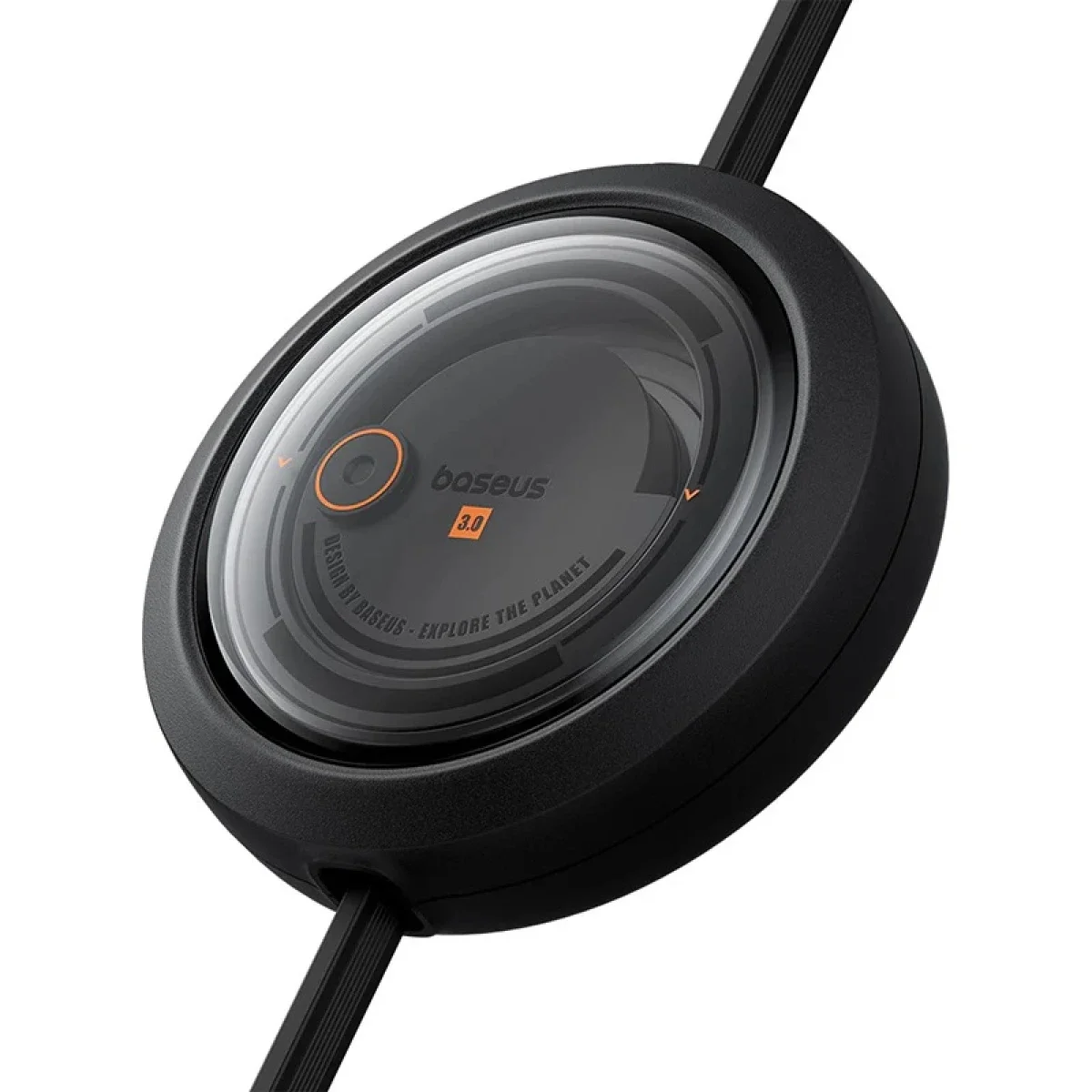 كابل شحن سريع Baseus Free2Draw Retractable Crystal قابل للسحب Type-C إلى Micro USB + Lightning + Type-C بقدرة 100W بطول 1.1m لون Cluster Black - Thumbnail 2