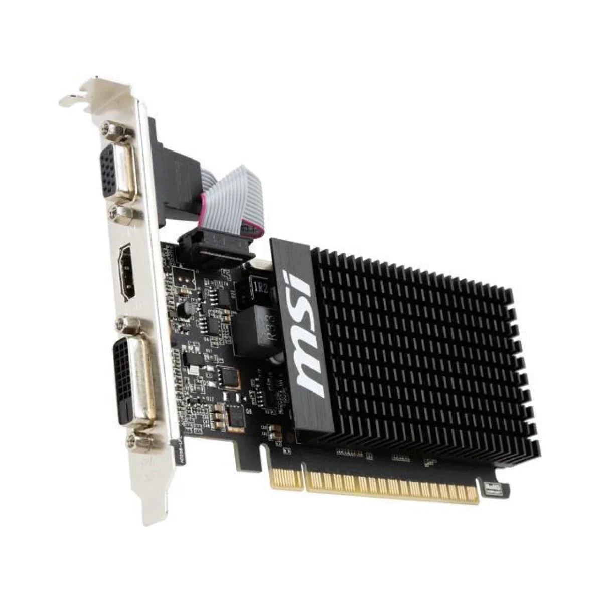 كرت شاشة MSI NVIDIA GeForce GT 710 بسعة 2GB DDR3 منخفض الارتفاع - Image 3