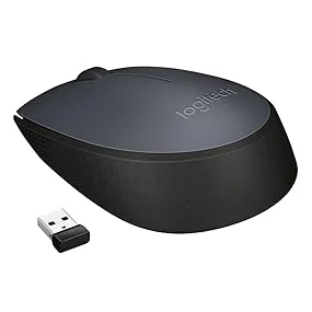 ماوس لاسلكي Logitech M170 مع مستقبل USB وعمر بطارية 12 شهر - رمادي - Thumbnail 6