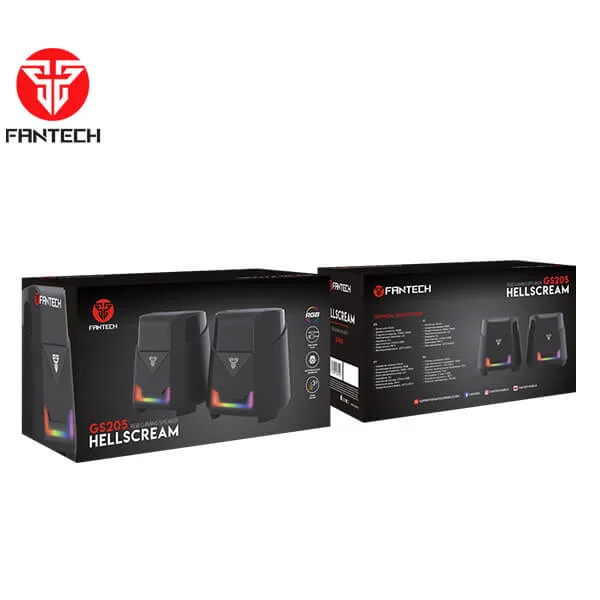سماعة ألعاب وموسيقى RGB محمولة Fantech HellScream GS205 - Thumbnail 3