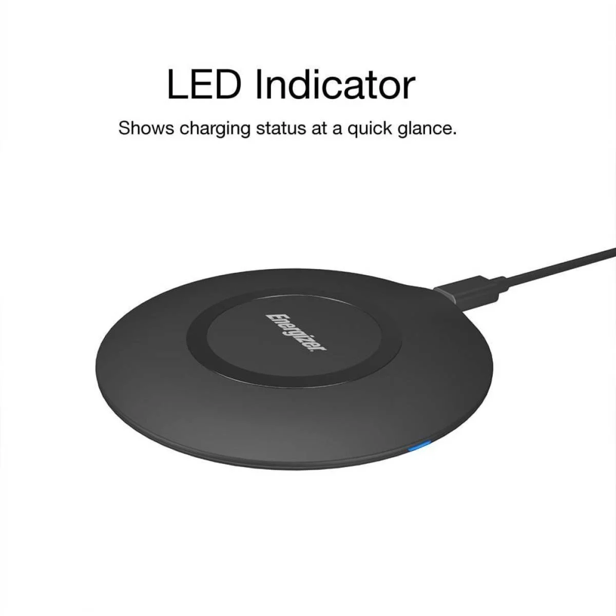قاعدة شحن لاسلكي Energizer WCP105 بقوة 15W Qi - أسود - Image 7