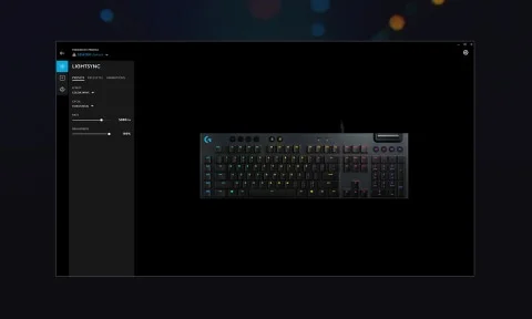لوحة مفاتيح ألعاب Logitech G815 LIGHTSYNC RGB ميكانيكية منخفضة الارتفاع بمفاتيح GL Tactile وتخطيط إنجليزي أمريكي، أسود - Thumbnail 16