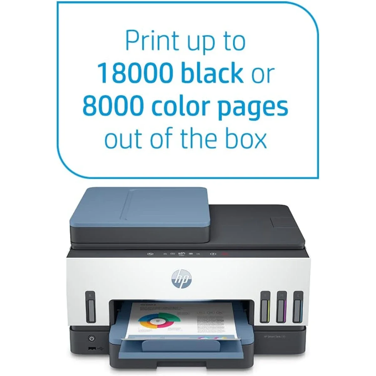 HP Smart Tank 795 Wireless All-in-One Ink Tank Printer with Touchscreen - Thumbnail 2