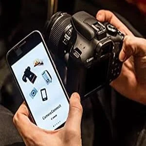 كاميرا Canon EOS 2000D DSLR بدقة 24.2 MP مع عدسة EF-S 18-55 مم IS II - أسود - Image 9