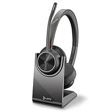 سماعة رأس لاسلكية Poly Voyager 4320 بمنفذ USB-A مع قاعدة شحن ومعتمدة لـ Teams - Thumbnail 13