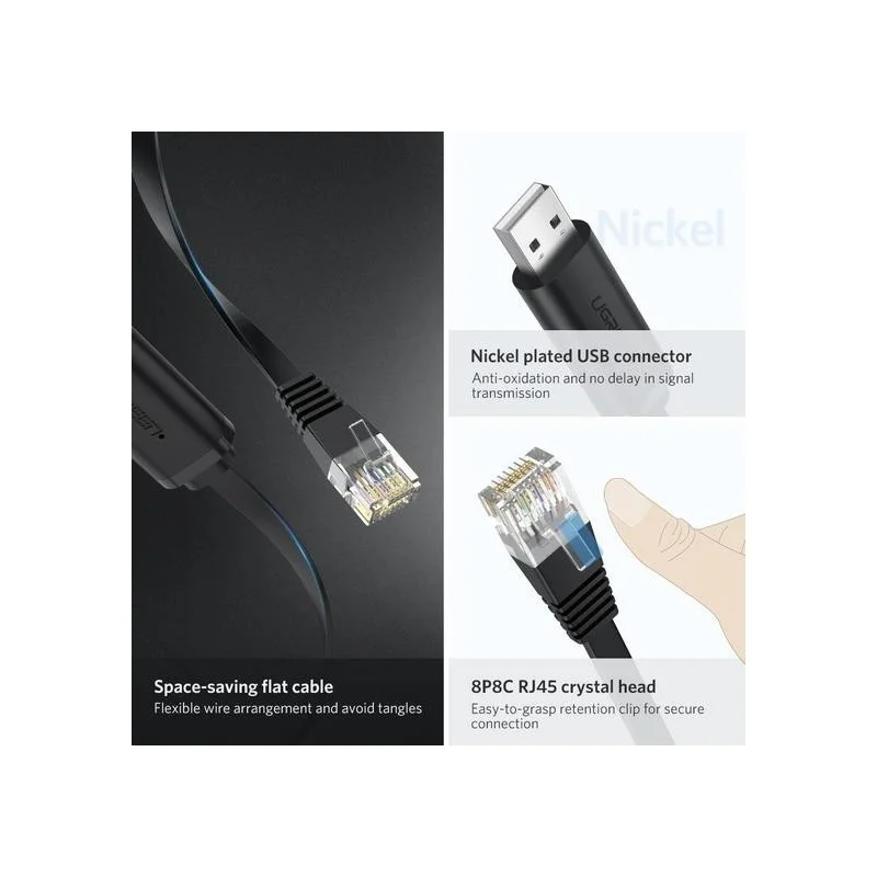 Ugreen 60813 USB to RJ45 Ethernet Console Cable 3m - Image 3