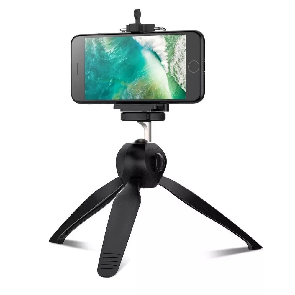 YUNTFNG XH-228 Universal Mini Mobile Tripod with 360° Rotating Ball Head and Mobile Clip - Thumbnail 4