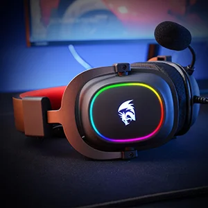 Redragon H510 Zeus-X RGB Gaming Headset with 7.1 Surround Sound and 53mm Drivers - Black - Thumbnail 13
