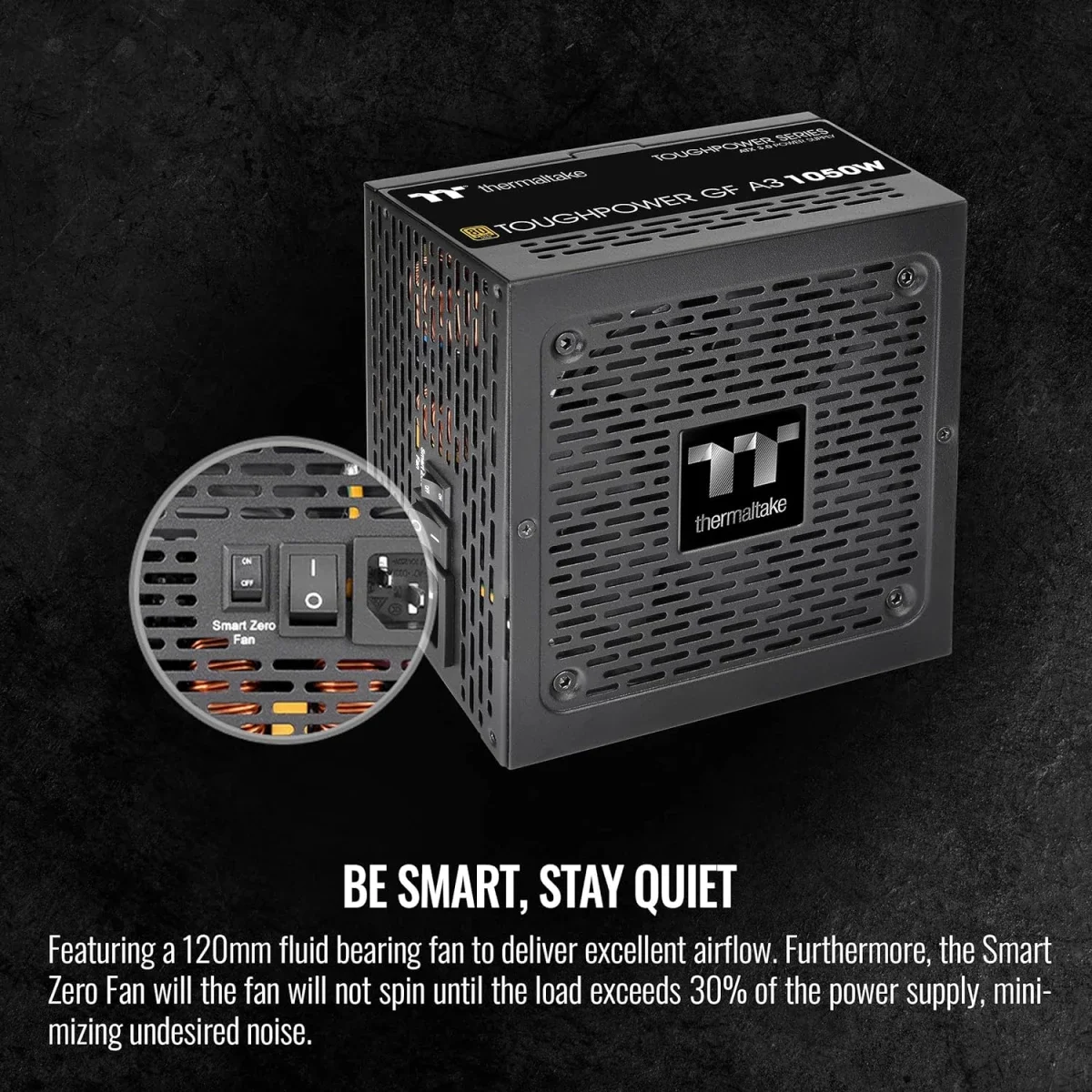 Thermaltake Toughpower GF A3 1050W 80 Plus Gold Fully Modular ATX 3.0 Power Supply - Thumbnail 5