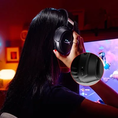 Hyper X Cloud Flight 2 Wireless Gaming Headset with RGB, 100-Hour Battery, 2.4GHz & Bluetooth - White - Thumbnail 19