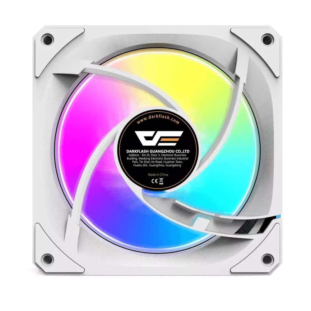 DarkFlash INF24 3-in-1 120mm ARGB Cooling Fan Kit - White - Thumbnail 4