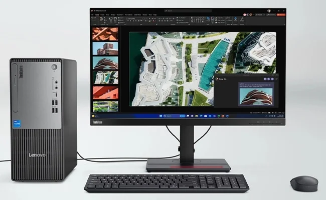 Lenovo ThinkCentre NEO 50t Gen 5 Tower Desktop Intel Core i7-14700 16GB RAM 512GB SSD Intel Arc A310 4GB Black - Image 7