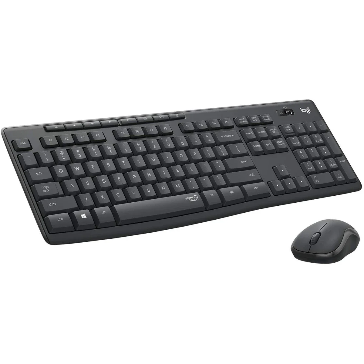 مجموعة لوحة مفاتيح وفأرة لاسلكية Logitech MK295 بتقنية SilentTouch