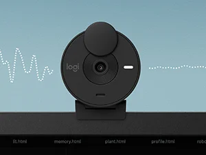 Logitech Brio 300 Full HD 1080p USB-C Webcam with Noise-Reducing Mic - Pink - Thumbnail 15