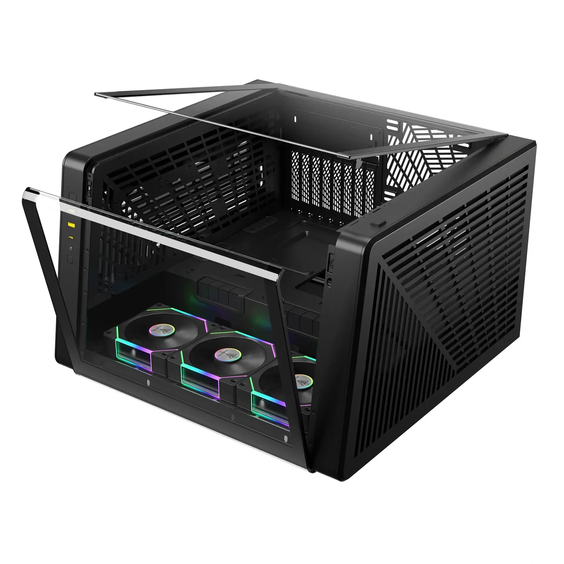 GAMDIAS NESO P1 PRO ARGB Full Tower Gaming Case Black - Thumbnail 3