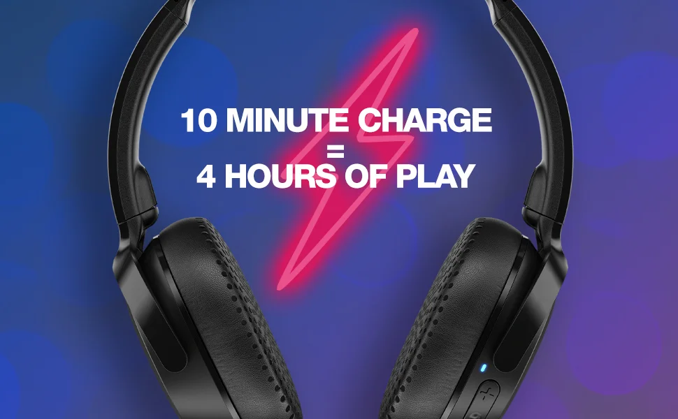 Skullcandy Riff Wireless 2 On-Ear Headphones with Mic, 34-Hour Battery, Black - Thumbnail 13
