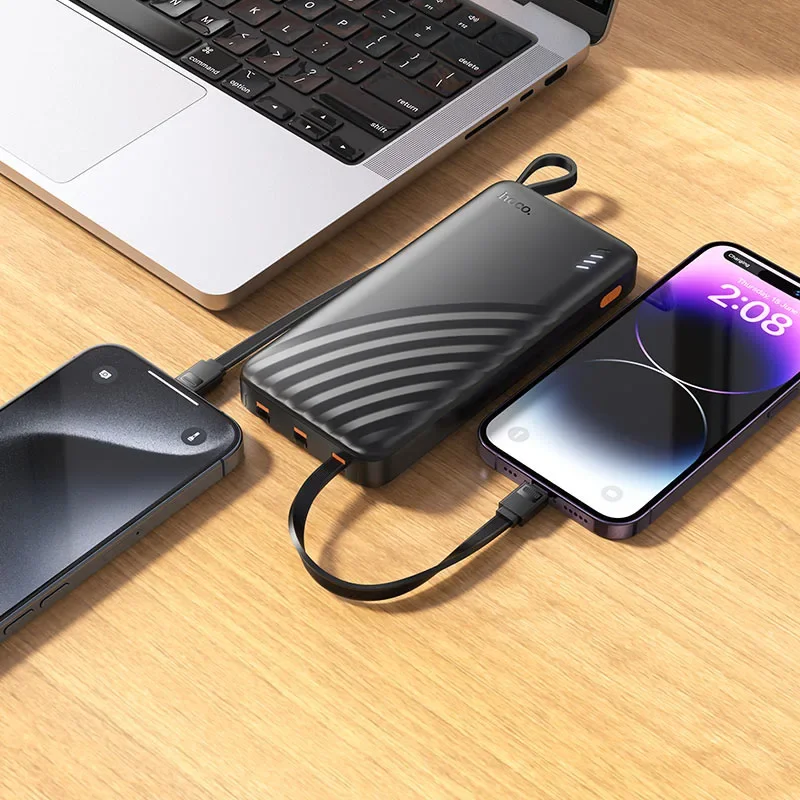 HOCO J146 Night Tide Power Bank 10000mAh with 4 Built-in Cables