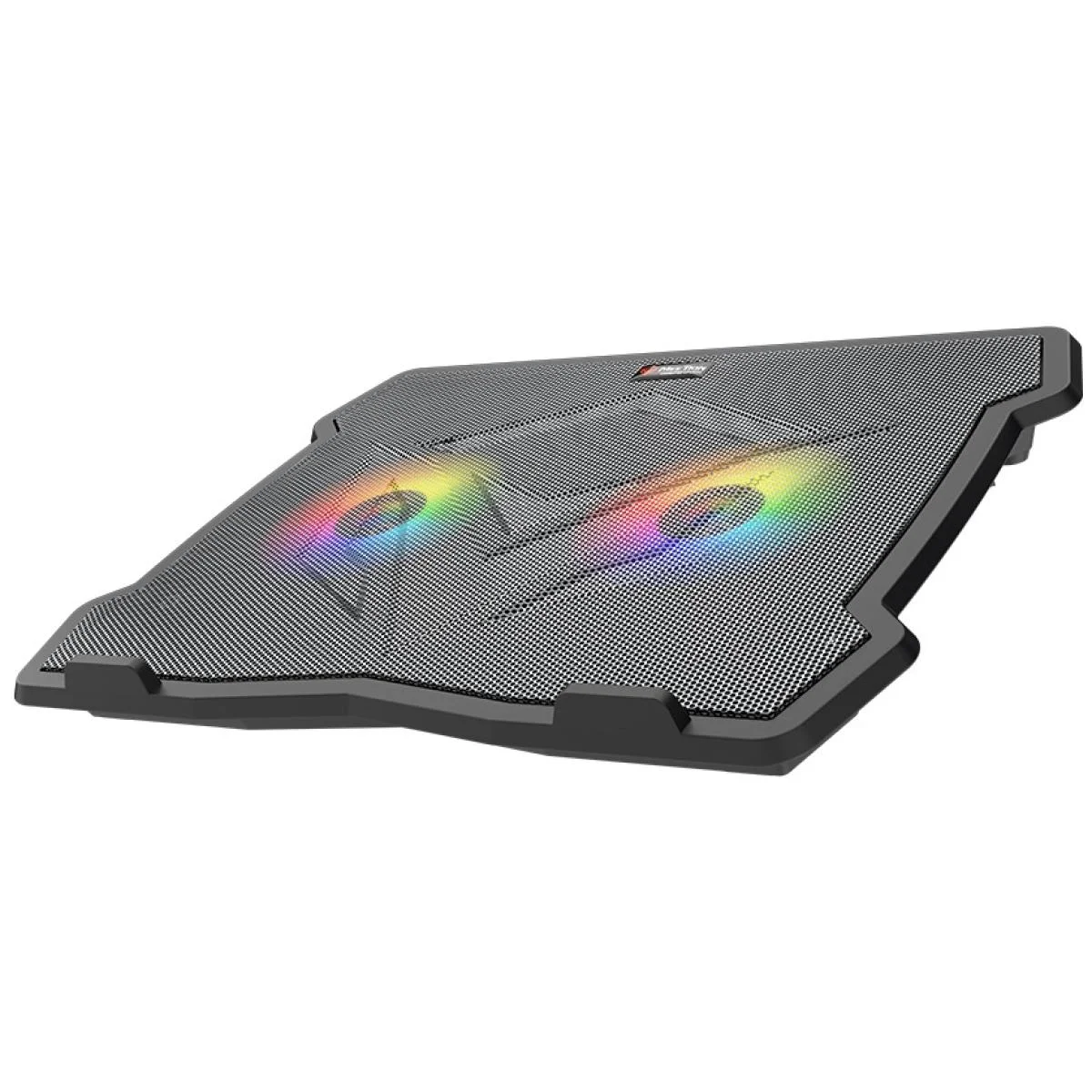 قاعدة تبريد لابتوب Meetion CP2020 بإضاءة LED لأجهزة 9-14 إنش مع مروحتين هادئتين ومنفذي USB - Image 2