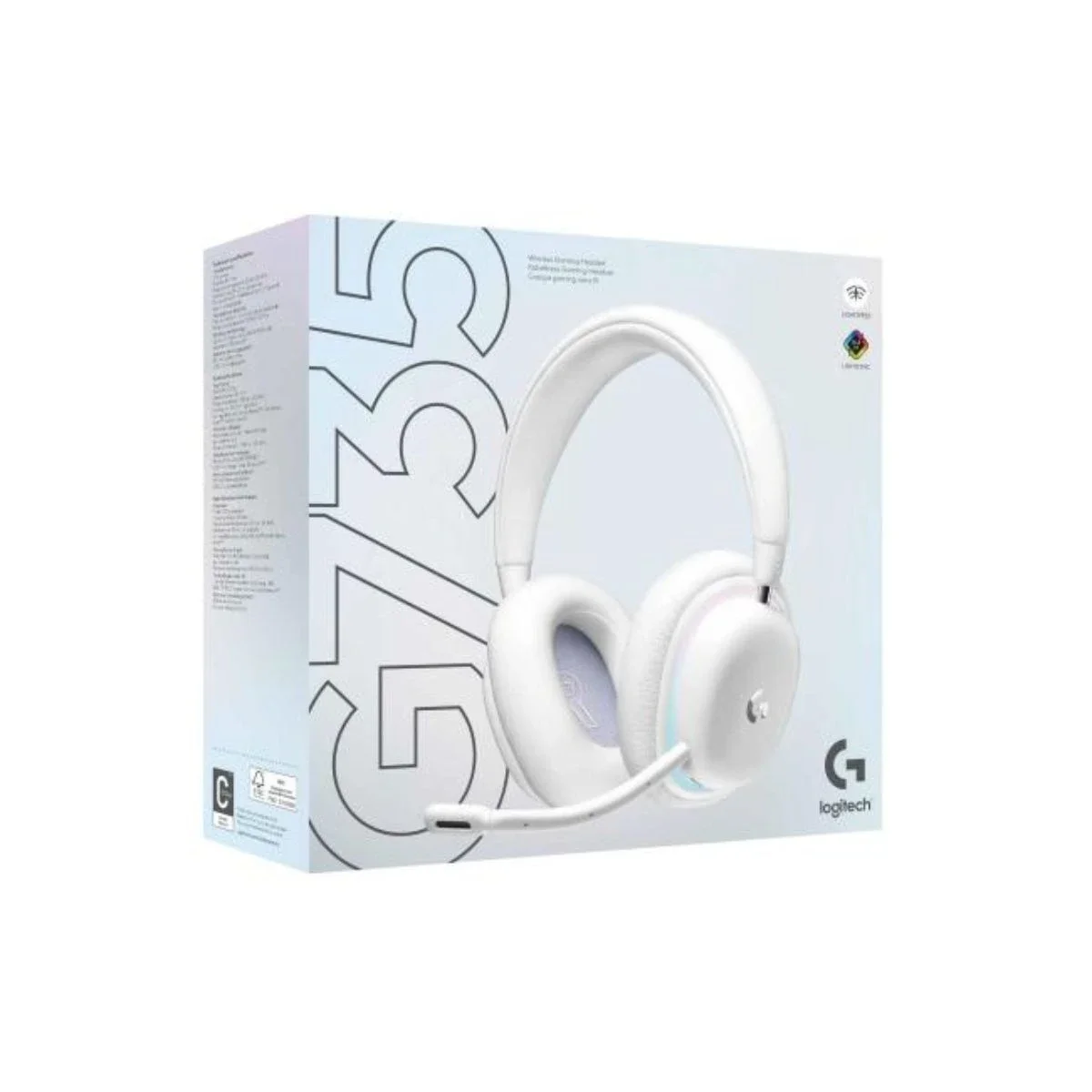 Logitech G735 LIGHTSPEED Wireless Gaming Headset - White - Thumbnail 4