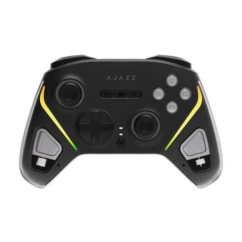 يد تحكم AJAZZ GP100 ميكانيكية هادئة بتقنية Hall Effect، سلكية ولاسلكية وبلوتوث للكمبيوتر وSwitch وAndroid وiOS