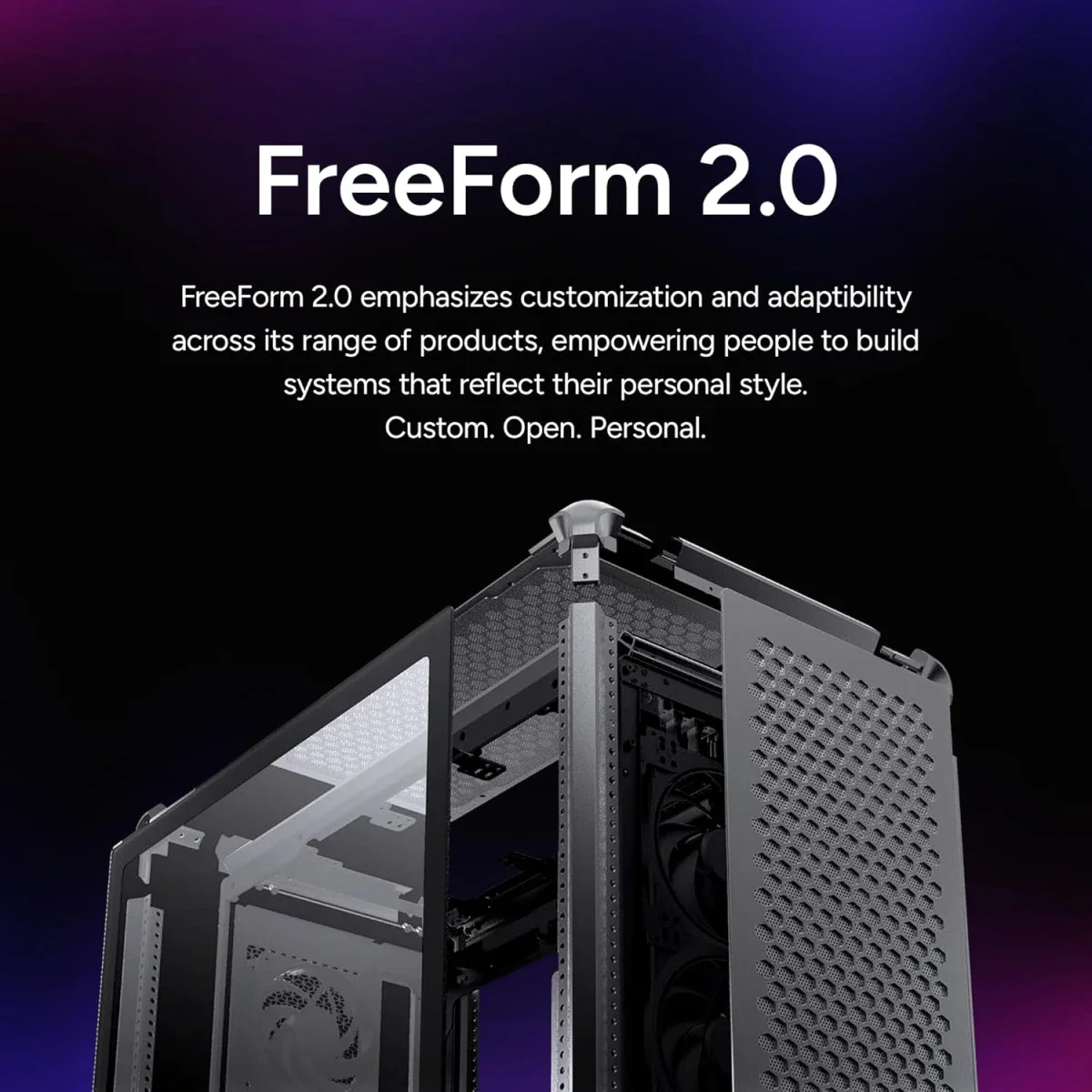 Cooler Master MasterFrame 600 Black ATX Mid-Tower Case with 420mm AIO Support - Image 3