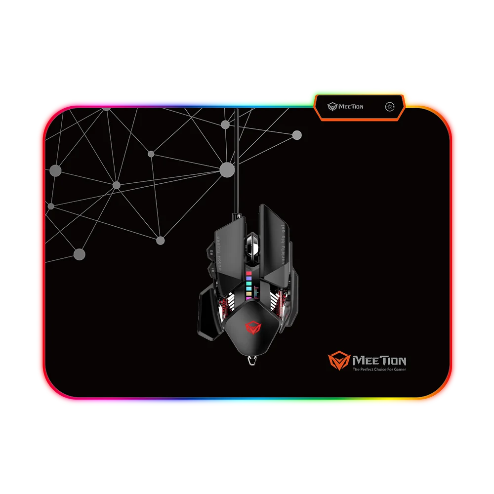 Meetion PD120 Rubber Gaming Mouse Pad with RGB LED Lighting - Thumbnail 10