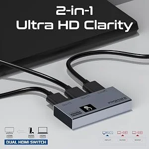 Promate MediaSwitch-2T 8K HDMI Switch with Touch Control - Image 11