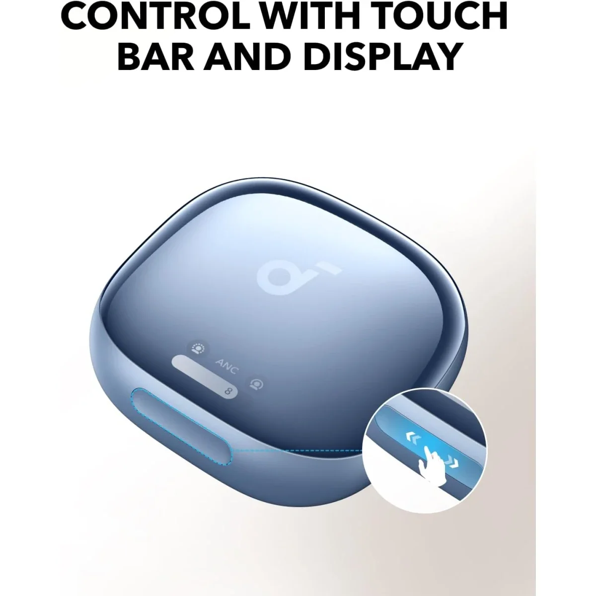 سماعات أذن Anker Soundcore Liberty 4 Pro لاسلكية، إلغاء ضوضاء متكيف بـ7 مستشعرات، شحن أسرع 2×، صوت Hi-Fi ومكالمات بالذكاء الاصطناعي مع 6 ميكروفونات - أزرق - Thumbnail 3