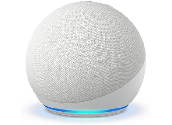 Amazon Echo Dot (5th Gen) Smart Speaker with Alexa, Glacier White - Image 9