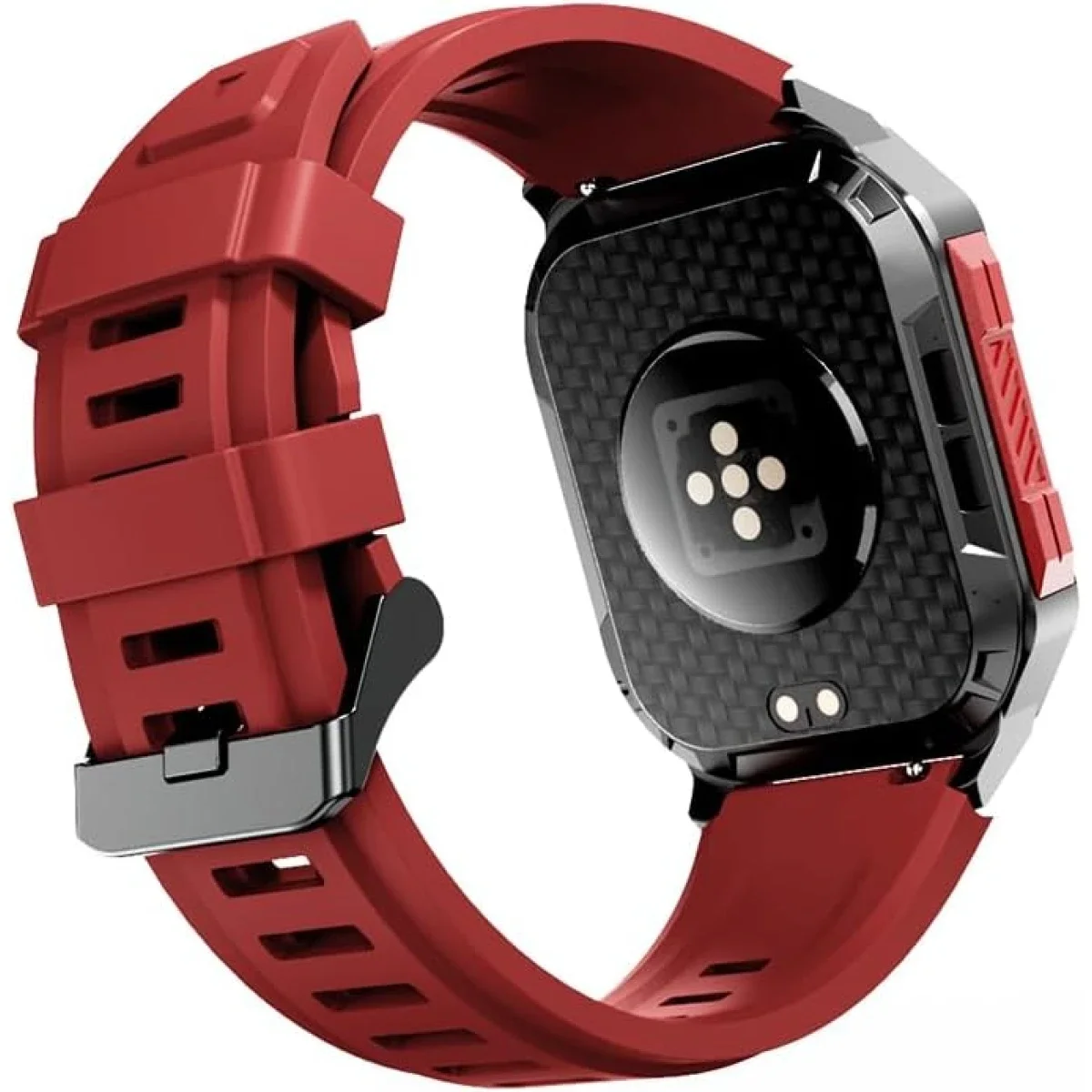 ساعة ذكية HiFuture ULTRA 3 للمكالمات عبر Bluetooth بشاشة IPS مقاس 2.0 إنش - أحمر - Thumbnail 2
