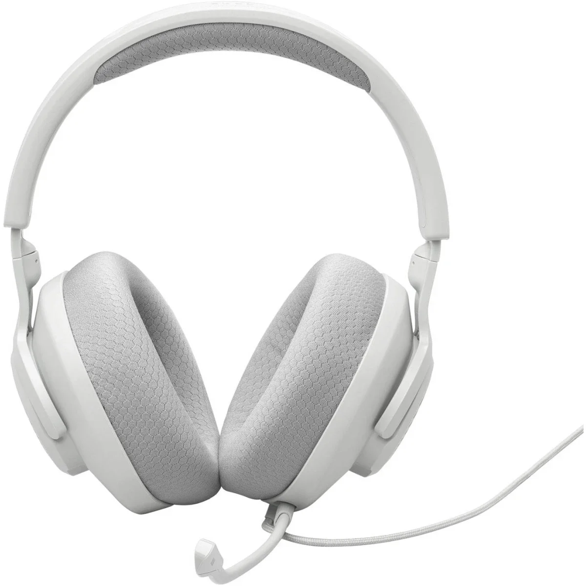 سماعة ألعاب JBL Quantum 100M2 سلكية بمحركات 40 مم وميكروفون بوم قابل للفصل، أبيض - Thumbnail 8