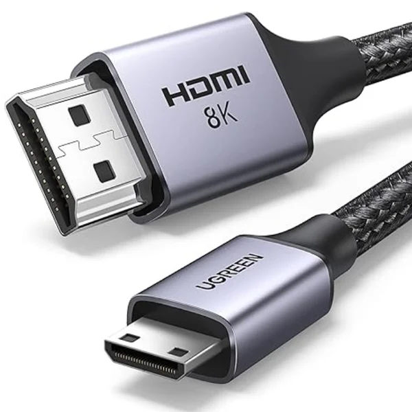 Ugreen 15514 Mini HDMI to HDMI 8K Ultra High Speed Cable 48Gbps 1M
