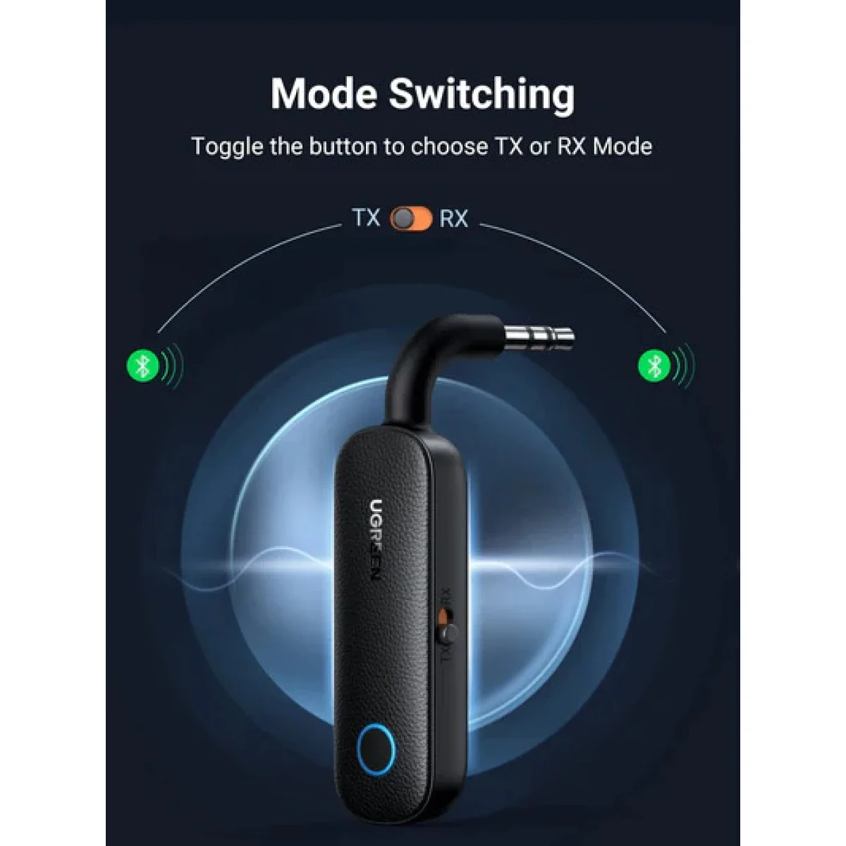 محول Ugreen بلوتوث 5.0 للإرسال والاستقبال - Thumbnail 2
