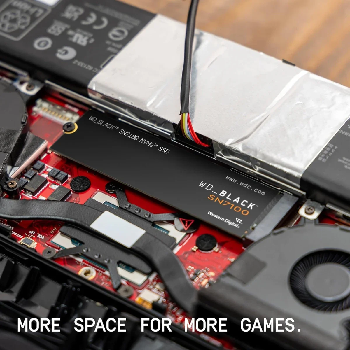 وحدة تخزين SSD داخلية Western Digital WD_BLACK SN7100 سعة 1 TB NVMe PCIe Gen 4 M.2 2280 بسرعة تصل إلى 7250MB/s - Image 4