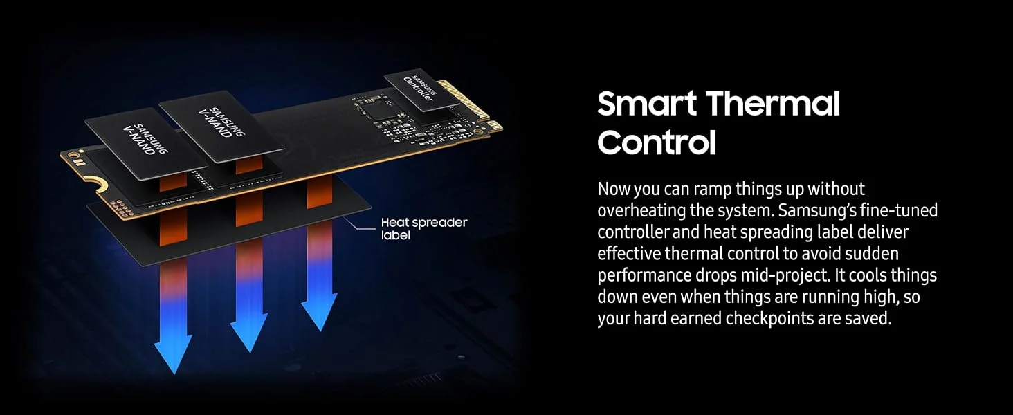 قرص SSD داخلي Samsung 990 EVO سعة 2TB PCIe 5.0 M.2 2280 NVMe - Thumbnail 12