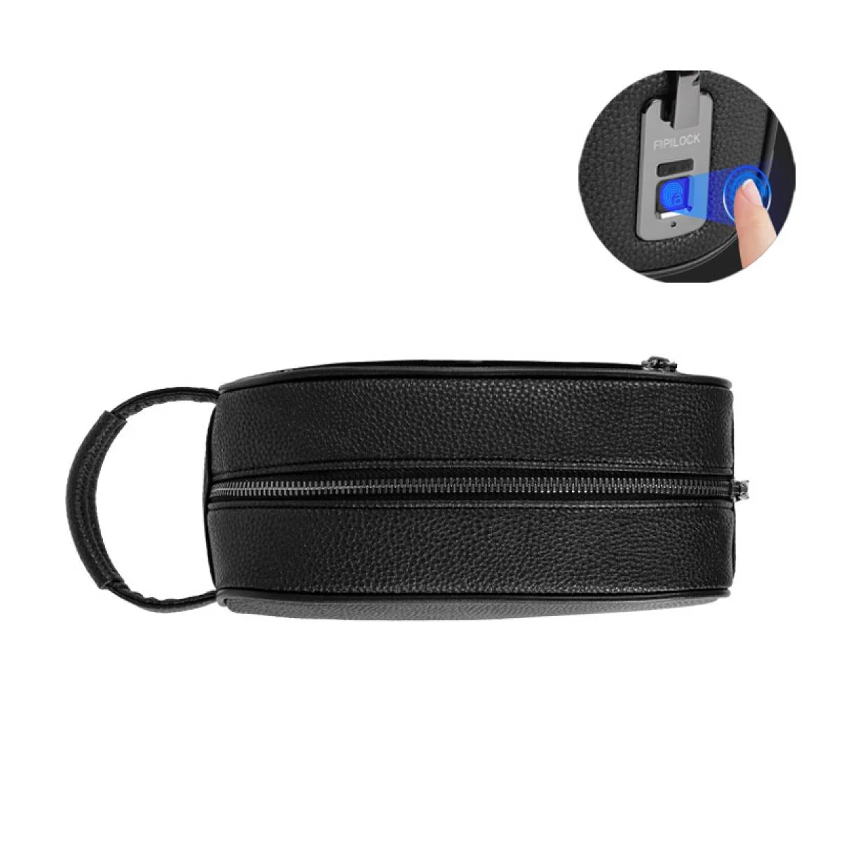 حقيبة كلتش ذكية STECH FL-V2417-PU من جلد PU بفتح البصمة، أسود - Image 4