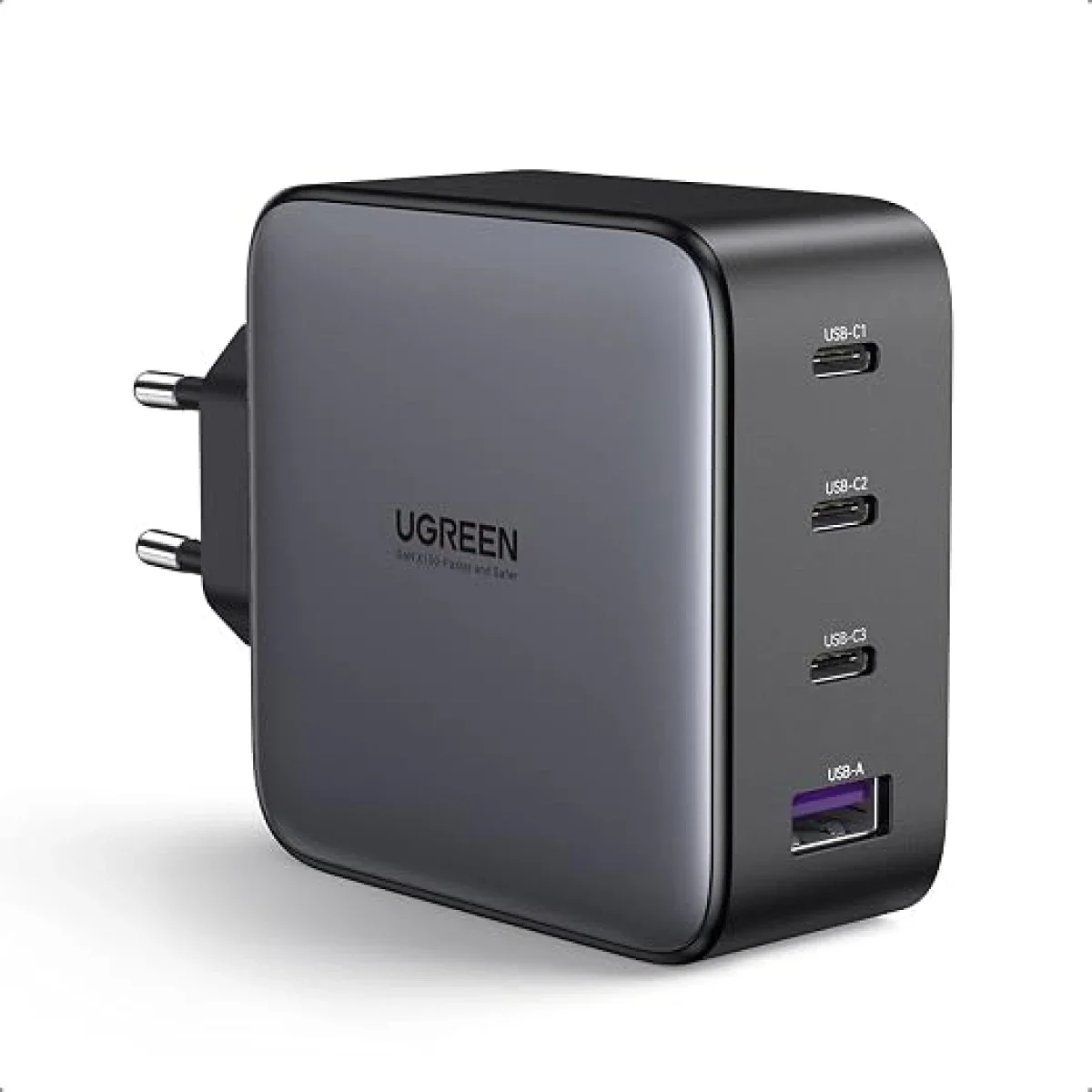 Ugreen CD226 100W GaN 4-Port Fast Wall Charger - Black
