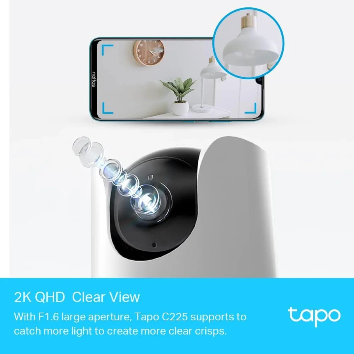 TP-LINK Tapo C225 2K QHD Pan/Tilt Security Camera with AI Detection and 2-Way Audio - Image 2