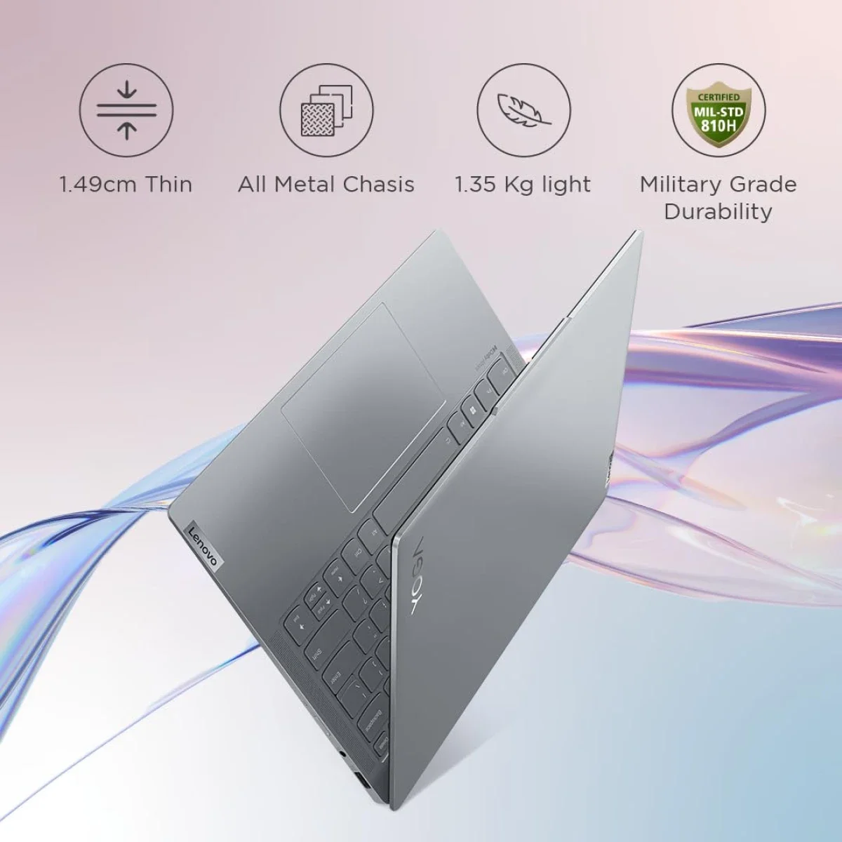 Lenovo Yoga Slim 6 2024 14-inch OLED Laptop Intel Core i5-13500H 16GB RAM 512GB SSD Storm Grey - Image 4