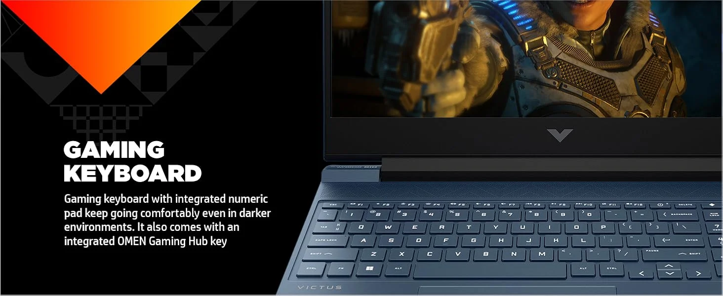 لابتوب ألعاب HP Victus 15-fa2104TX، شاشة IPS FHD 15.6 إنش بتردد 144 هرتز، Core i7-13620H، RTX 4050 6GB، رام 16GB، SSD 512GB، أزرق Performance Blue - Image 12