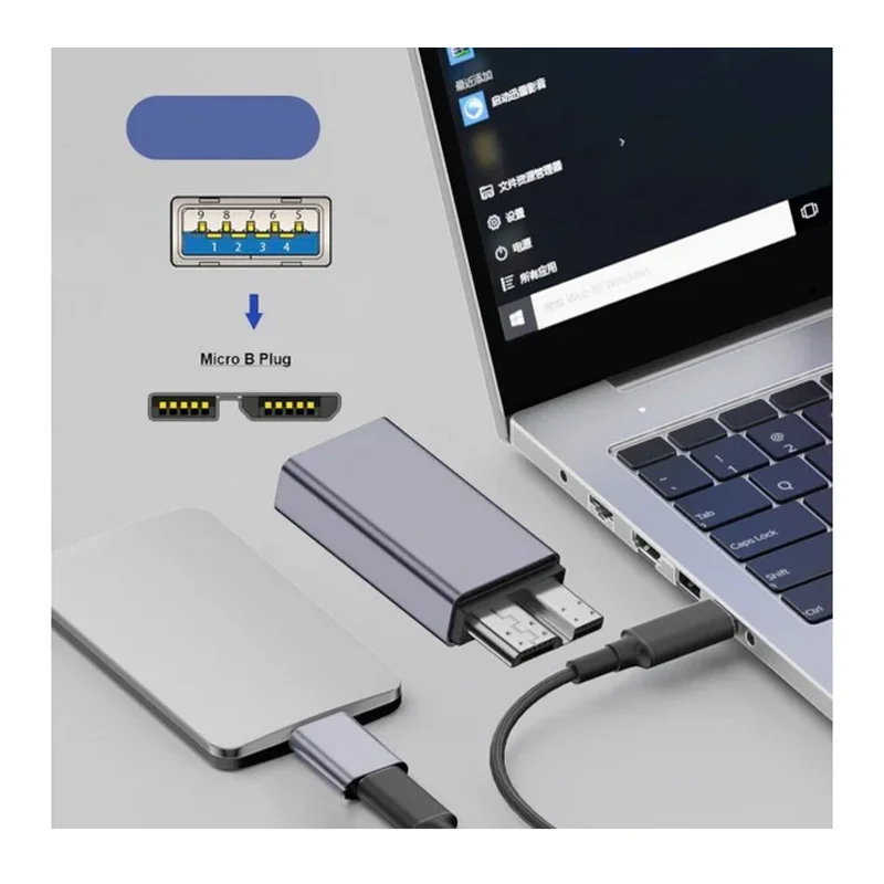 محول OTG من USB-A 3.0 أنثى إلى USB Micro-B 3.0 ذكر - Image 4