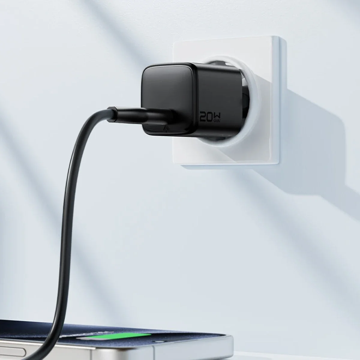 ACEFAST A117 20W GaN USB-C Fast Charge Wall Charger EU Plug - Thumbnail 5