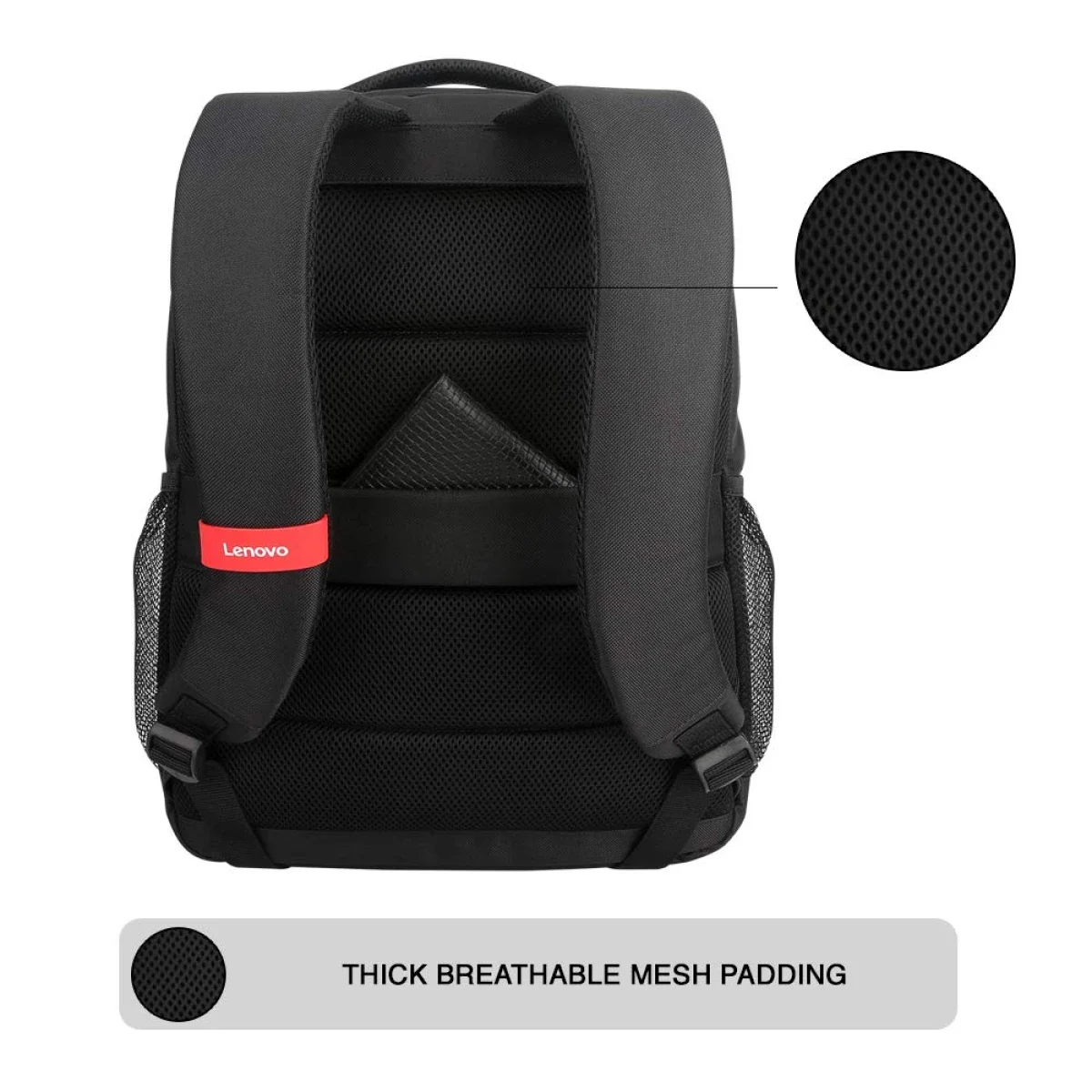 Lenovo B515 15.6-Inch Laptop Backpack, Water-Repellent with Anti-Theft Compartment - Black - Image 3