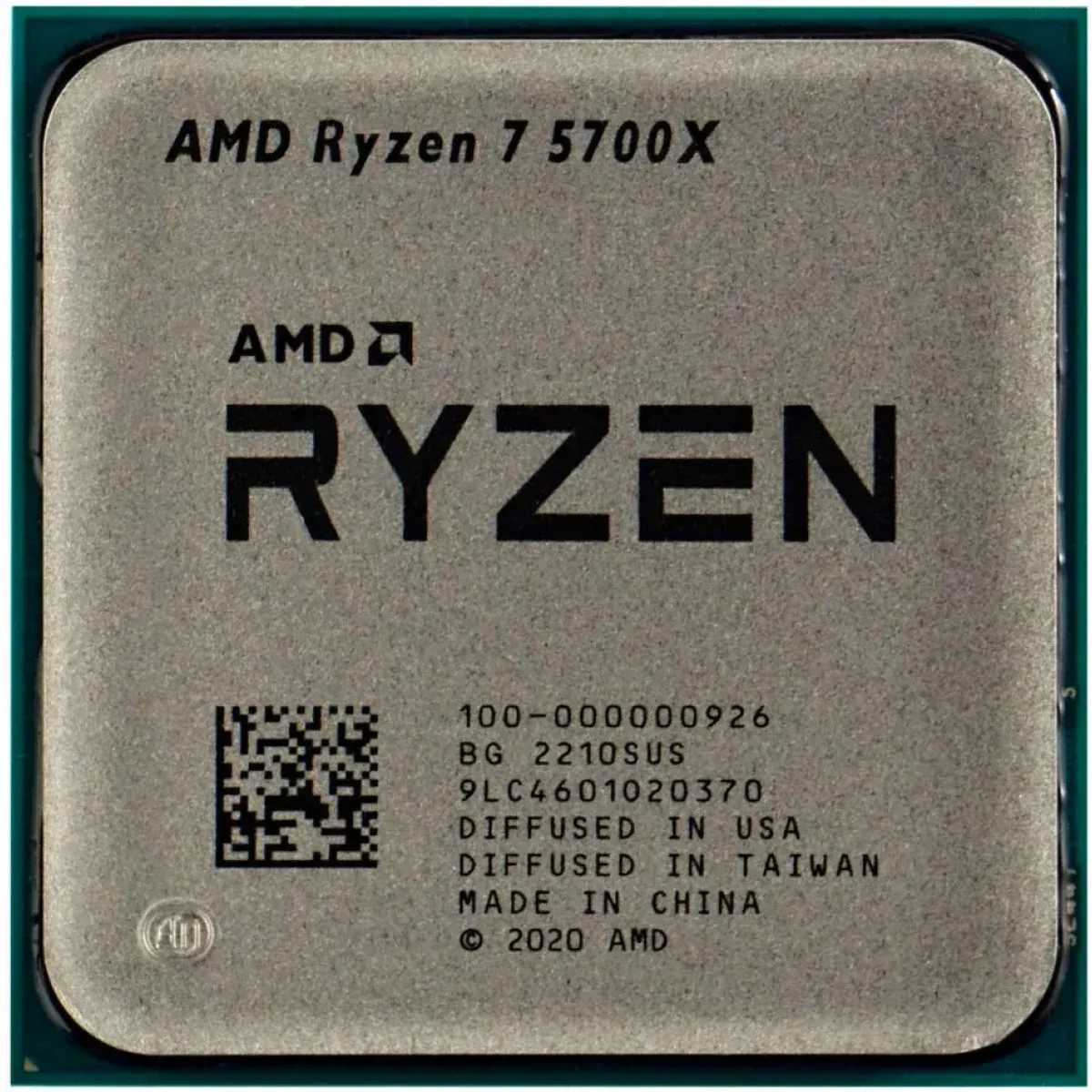 معالج مكتبي AMD Ryzen 7 5700X ثماني النواة بمقبس AM4 إصدار Tray