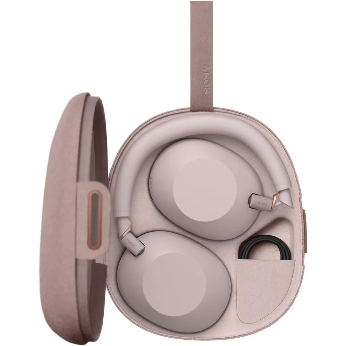 سماعات Sony WH-1000XM6 لاسلكية عازلة للضوضاء، وردي - Thumbnail 9