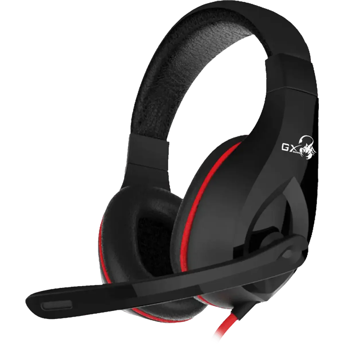 سماعة رأس ألعاب Genius مع محركات 40 مم وميكروفون تقليل الضوضاء GX HS-G560