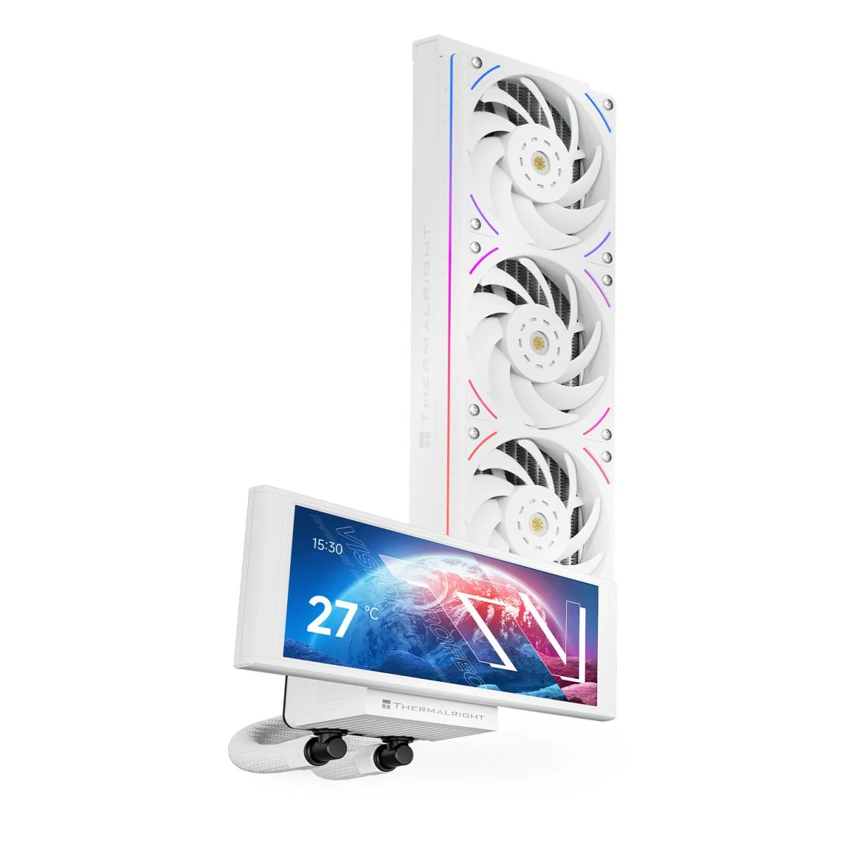 Thermalright Trofeo Vision 360 ARGB White AIO CPU Liquid Cooler with 6.86-Inch IPS Display TL-UB36W - Image 3