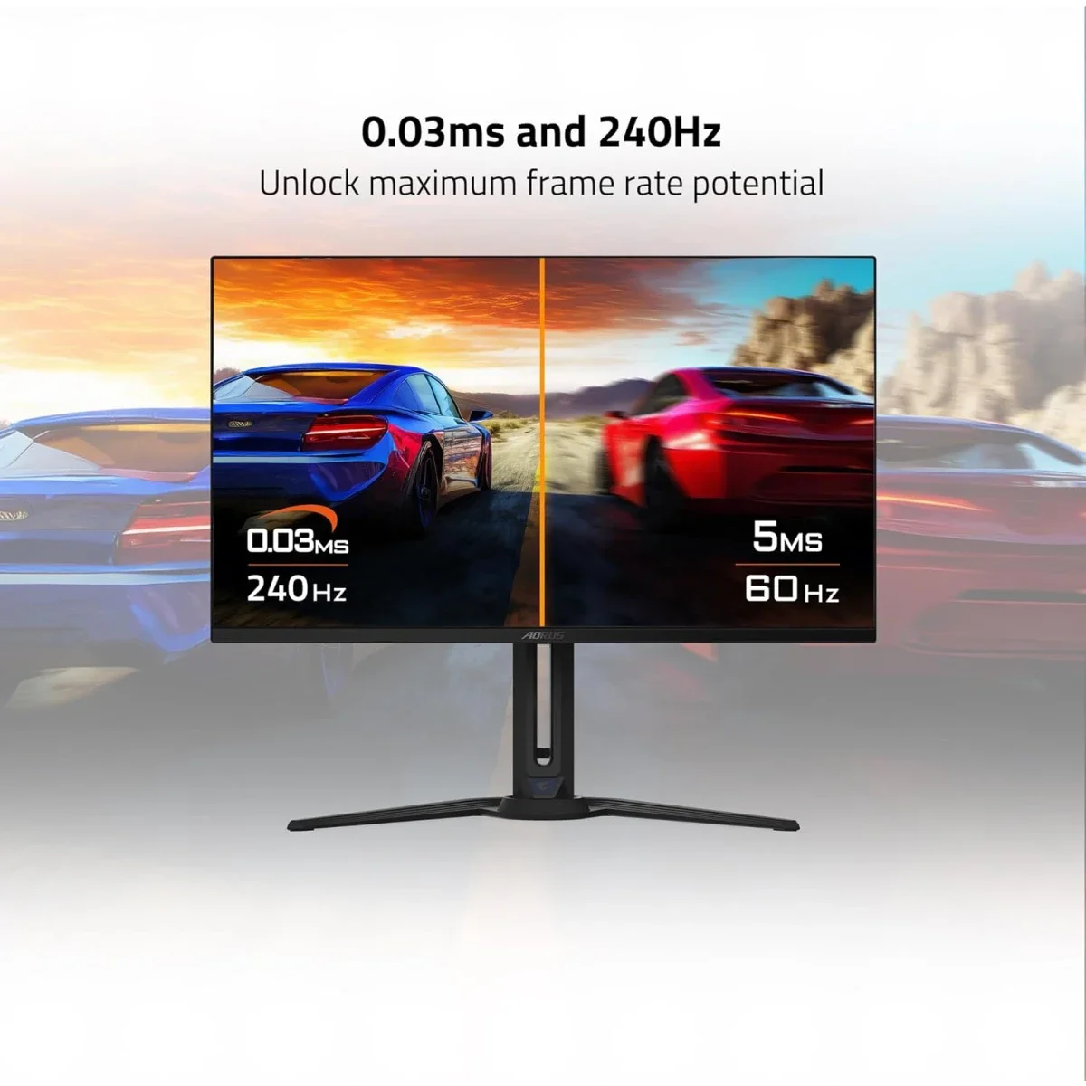 GIGABYTE AORUS FO32U2 32-Inch 4K QD-OLED 240Hz Gaming Monitor - Thumbnail 3