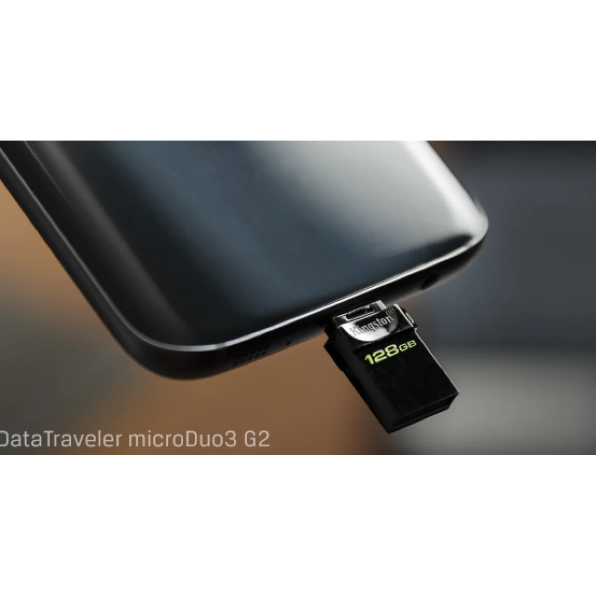 فلاش ميموري OTG Kingston 128GB USB-A وmicroUSB DT MicroDuo 3 Gen2 - Image 2