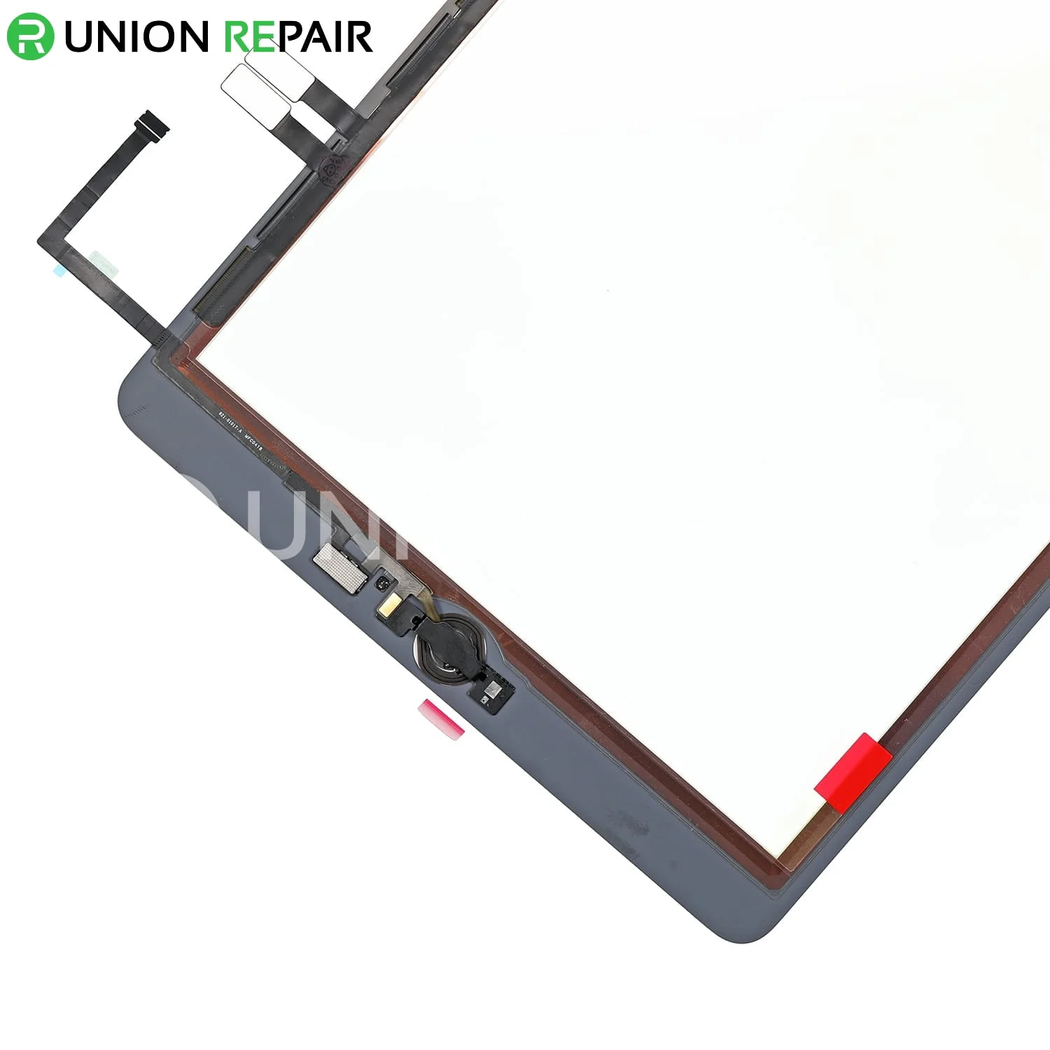 Touch Screen Digitizer Assembly for iPad 6 – White, Silver Home Button - Image 3